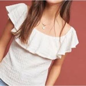 Anthropologie Ruffle Top